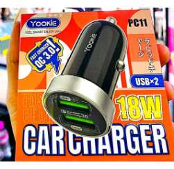 Yookie fast Car Charger PC11 18W 2output black